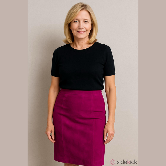 Danier Dresses & Skirts - Danier Magenta Pencil Skirt